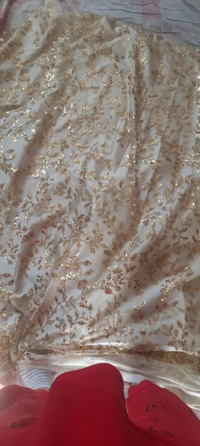 پارچه توراکریلی پولکدار(۱۲۰۰)|لباس|دهگلان, |دیوار