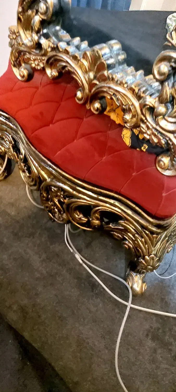 آیینه کنسول ورق طلا|بوفه، ویترین، کنسول|تهران, شهرک مخابرات|دیوار