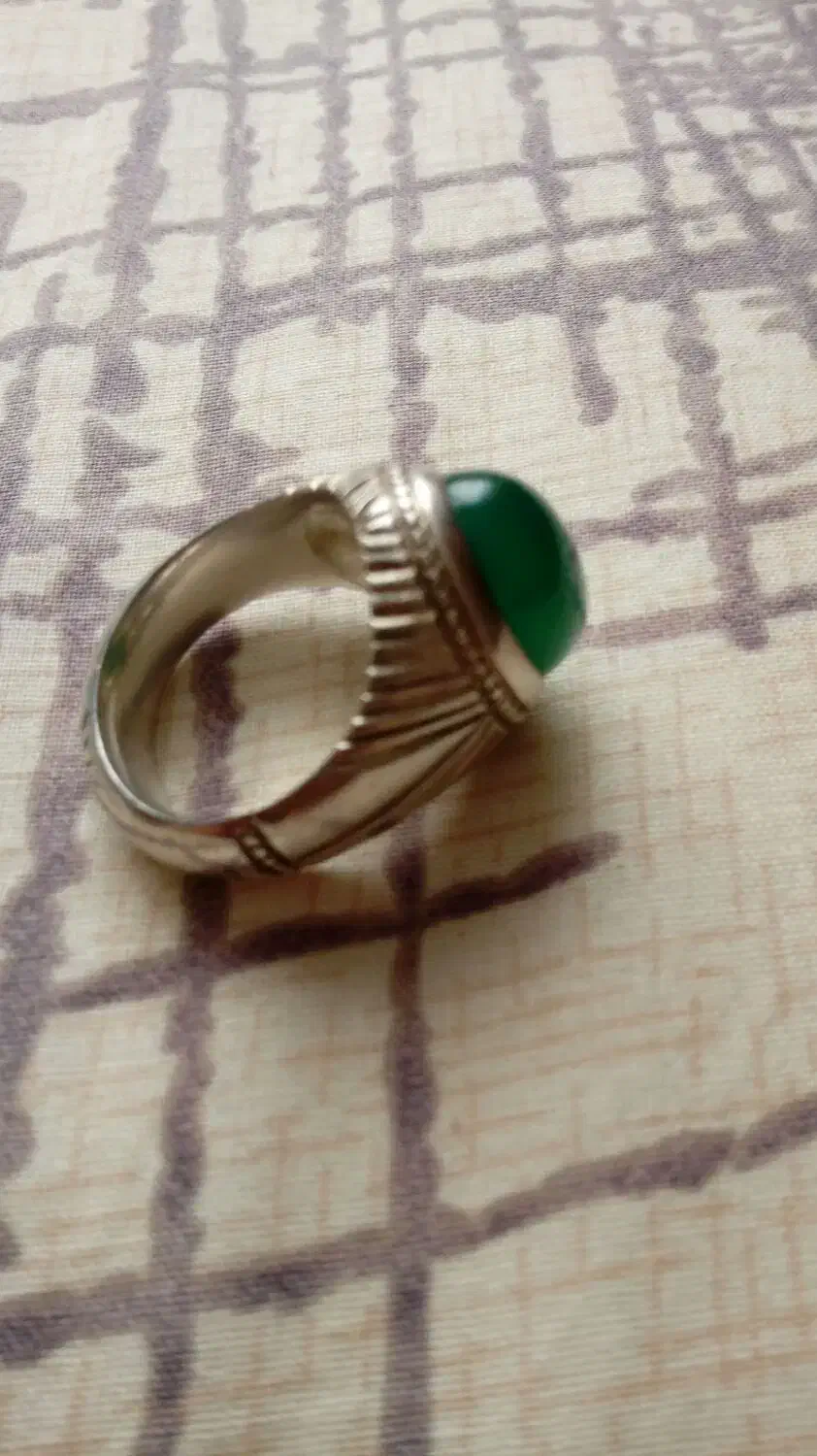 انگشتر عقیق سبز|جواهرات|اراک, |دیوار