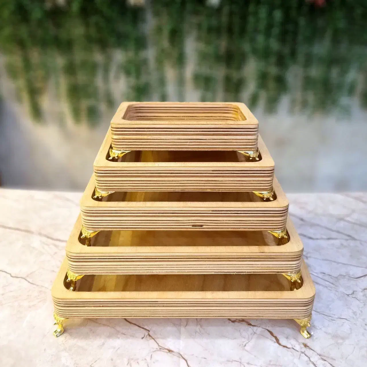 سینی چوبی|ظروف سرو و پذیرایی|قم, محمد آباد|دیوار