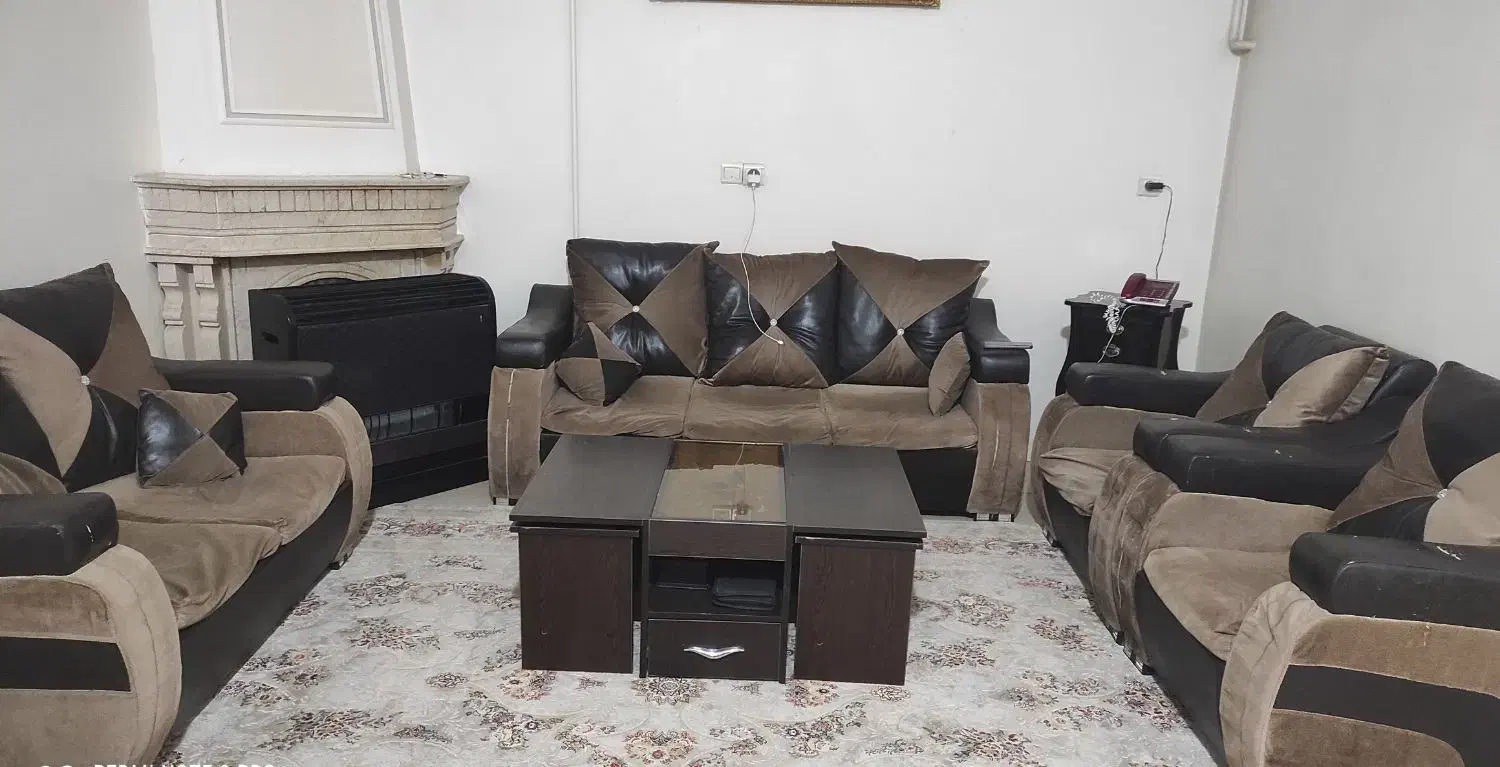 مبل راحتی ۷نفره|مبلمان خانگی و میز عسلی|محمدیه-قزوین, |دیوار