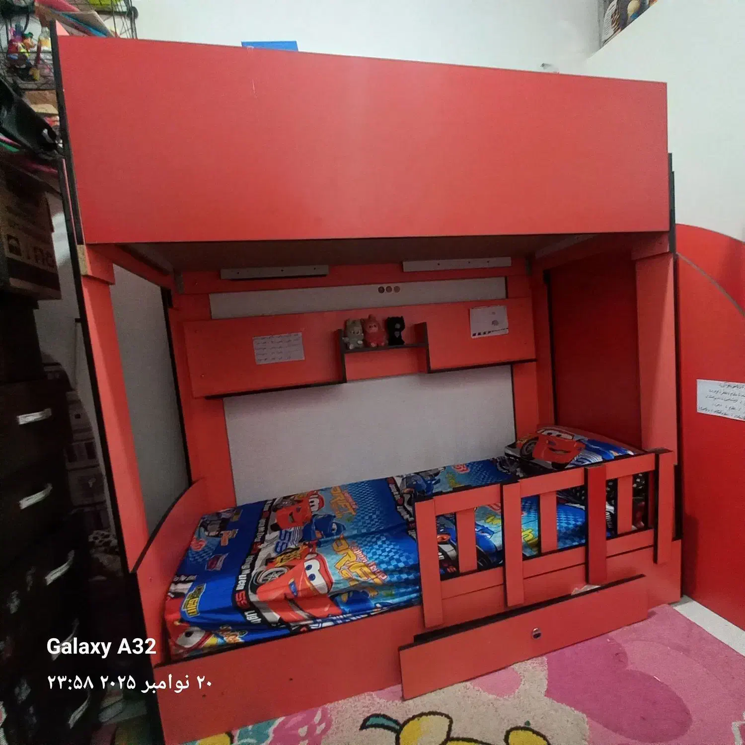 تخت دو طبقه ام دی اف|تخت و سرویس خواب|کرمان, |دیوار