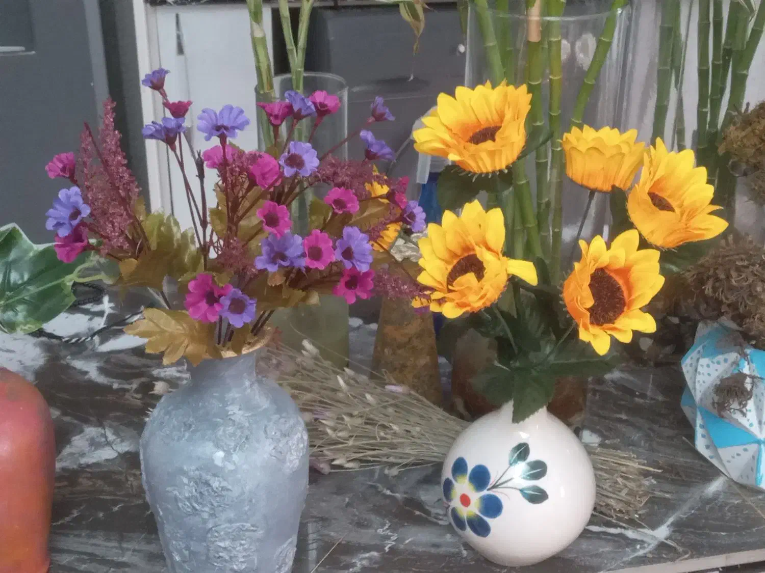 گلدان باگل مصنوعی|گل مصنوعی|پردیس, فاز ۹|دیوار