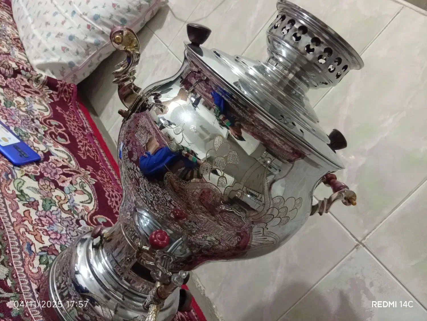 سماور|سماور، چای‌ساز، قهوه‌ساز|نمشیر, |دیوار