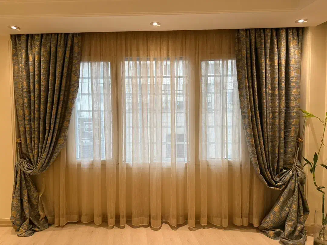 پرده پذیرایی حریر|پرده، رانر، رومیزی|تهران, امانیه|دیوار