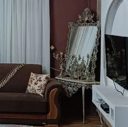آینه و شمعدان برنز|آینه|همدان, |دیوار