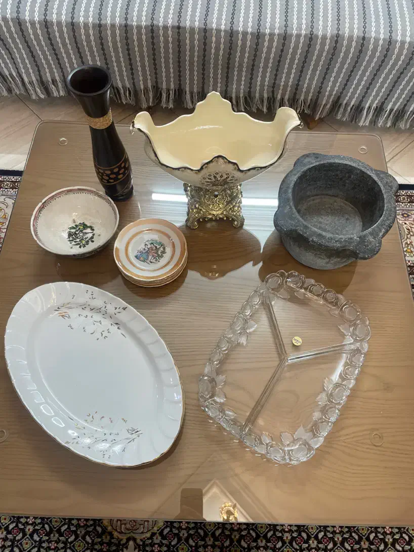 ظروف قدیمی|ظروف سرو و پذیرایی|مشهد, تربیت (صدف)|دیوار