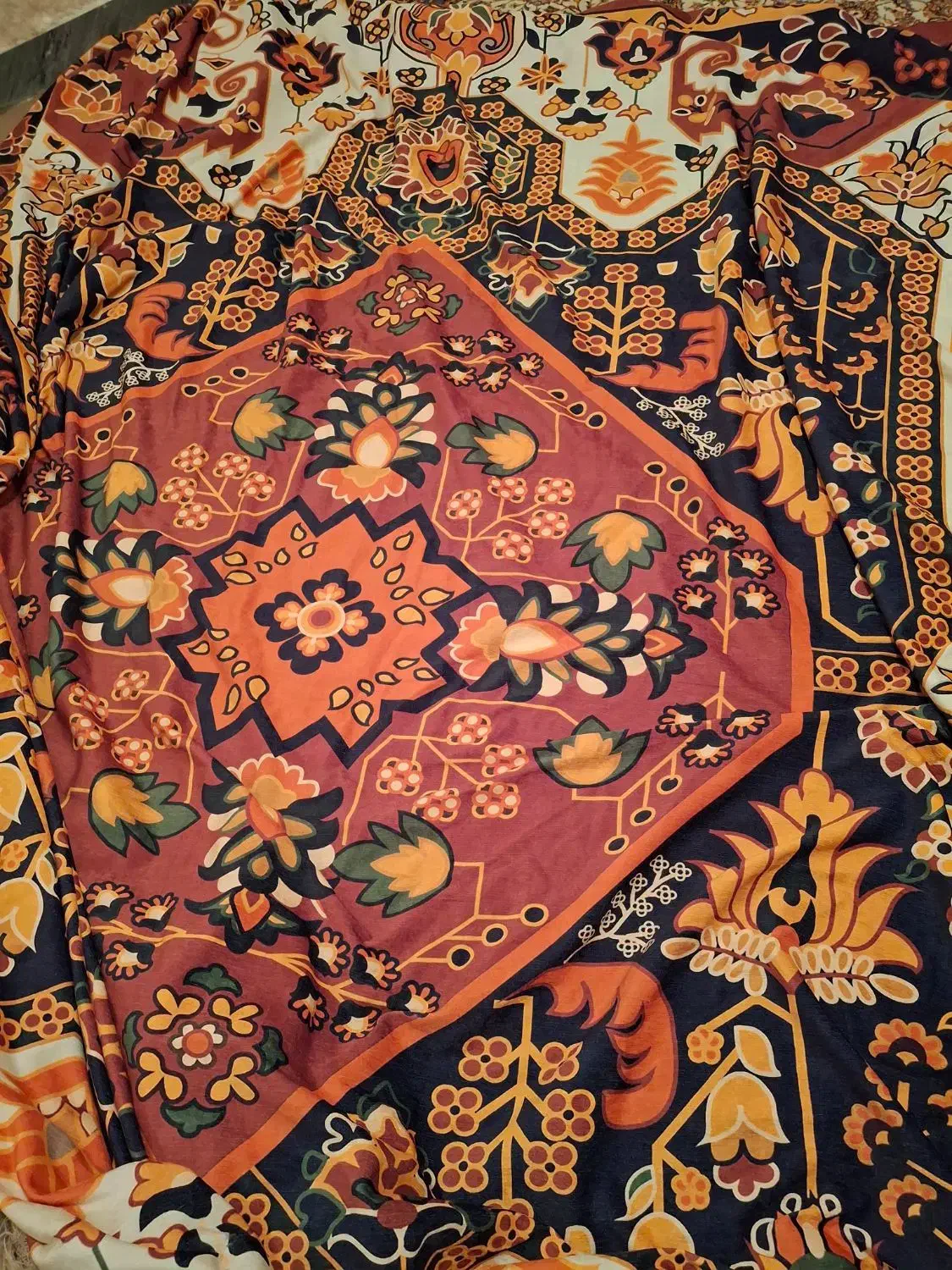 یک جفت روفرشی مخمل 12متری کشدار درحد نو|روفرشی|دوگنبدان, |دیوار