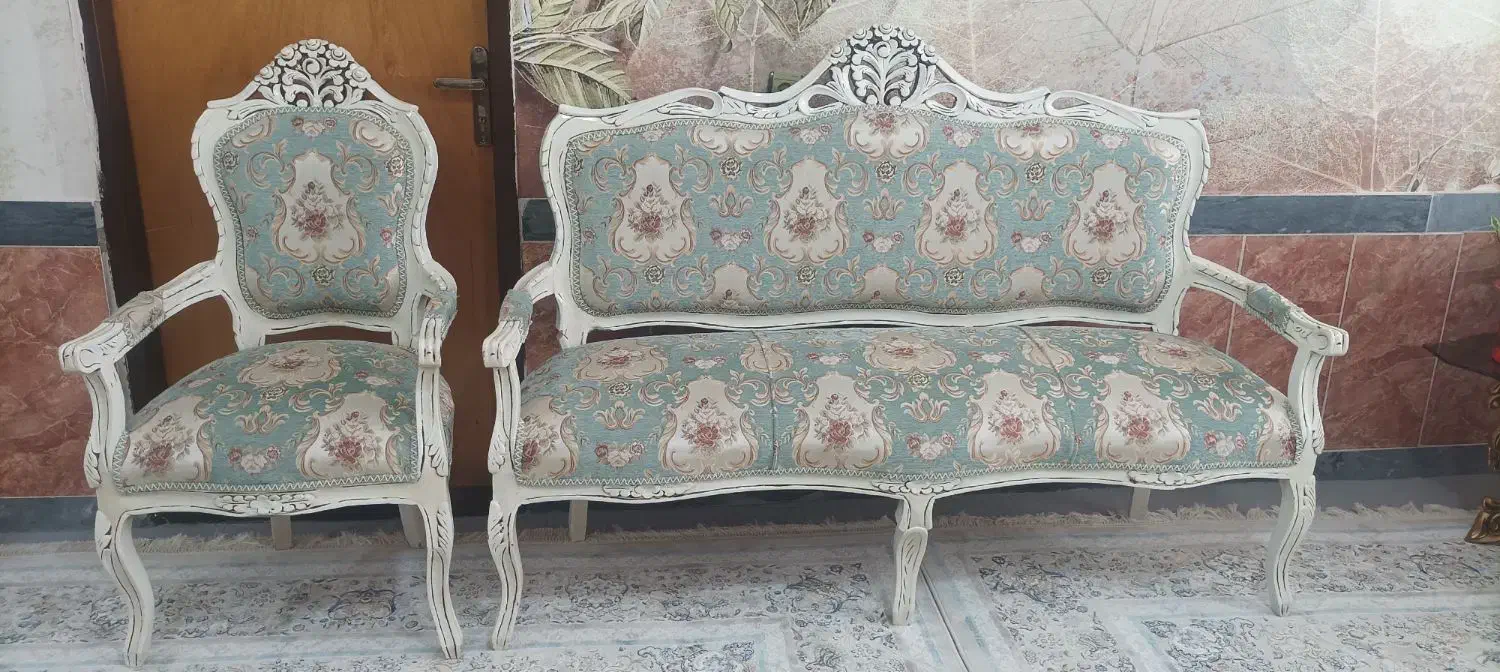 مبل سلطنتی ۹ نفره|مبلمان خانگی و میز عسلی|بوکان, |دیوار