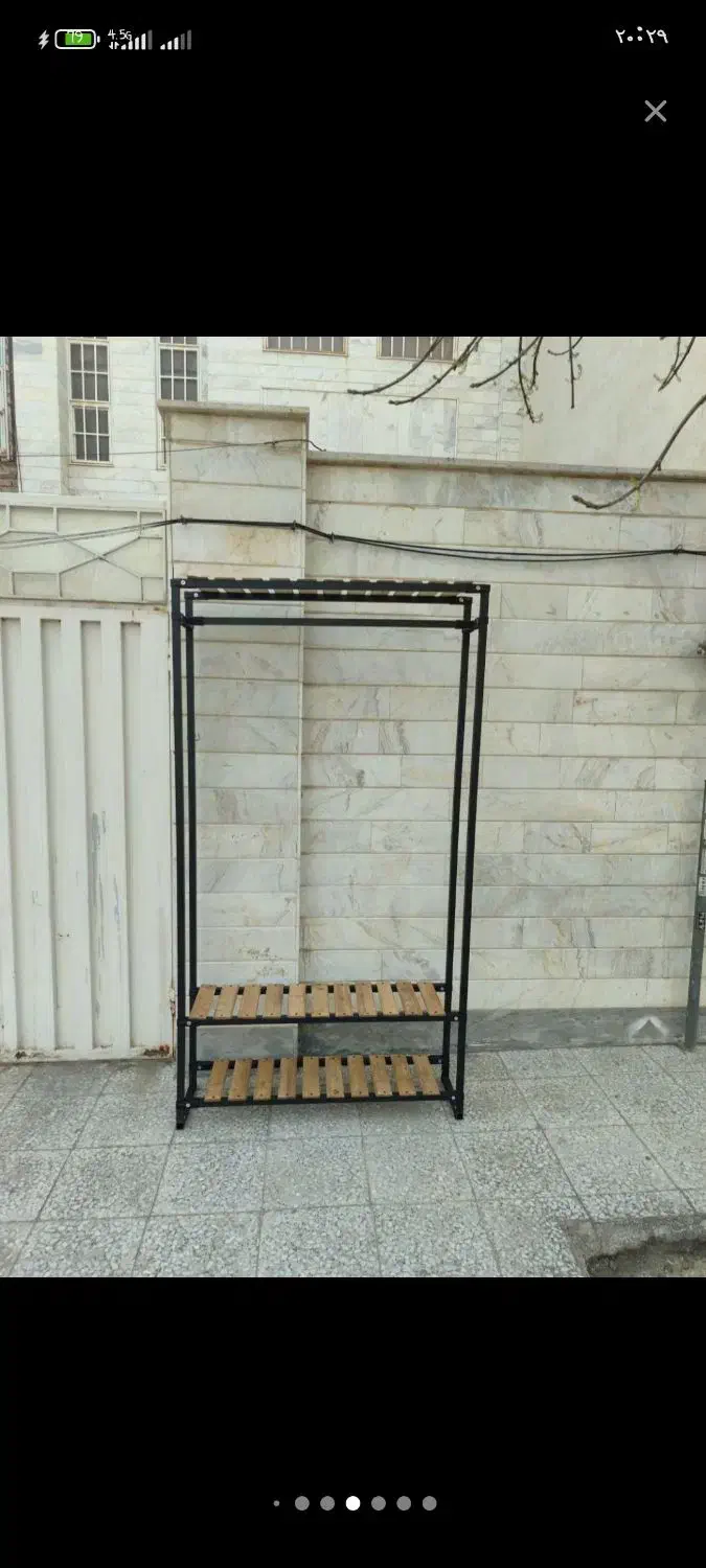 رگال اتصال مشکی بست|بندرخت و رخت‌آویز|قم, زاویه|دیوار