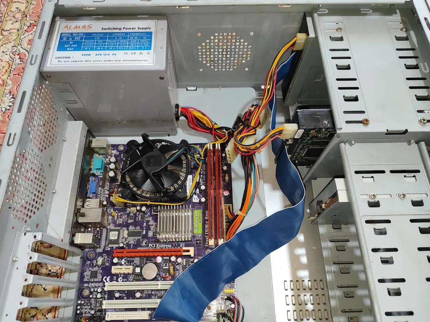 کیس اداری ۲هسته رم ۲ ddr2 هارد ۸۰|رایانه رومیزی|چالوس, |دیوار