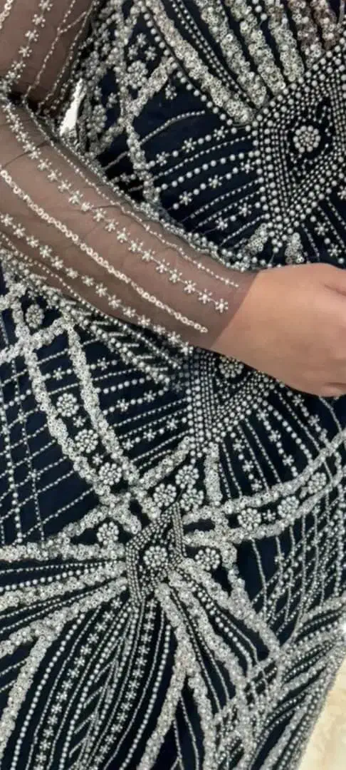 لباس مجلسی تمام سنگ کاری مزون دوز|لباس|دزفول, |دیوار