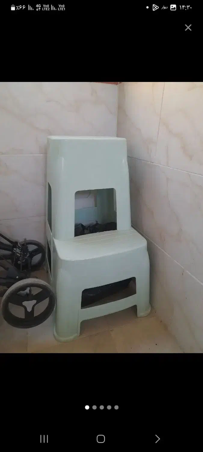 چهارپایه پله ای بزرگ مارک ناصرپلاستیک|صندلی و نیمکت|اسلام‌شهر, شهرک مهدیه|دیوار