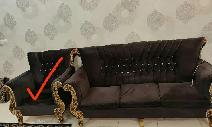 مبل 7نفره کاملا نو با میز عسلی و میزنهارخوری|مبلمان خانگی و میز عسلی|اراک, |دیوار