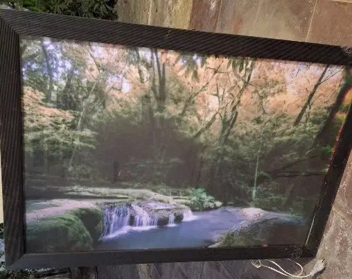 تابلو منظره چراغدار|تابلو، نقاشی، عکس|رشت, معلم|دیوار