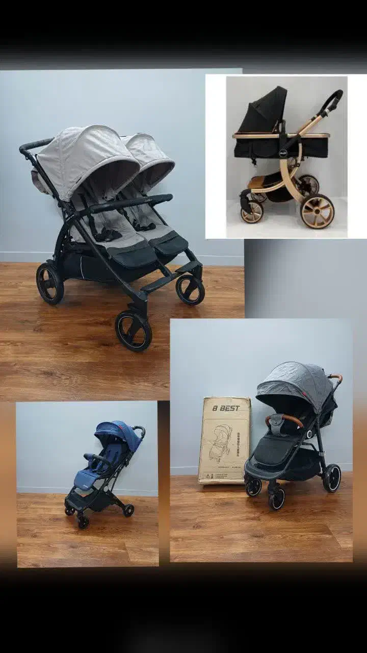 انواع کالسکه خارجی مسافرتی و کالسکه های دوقلو|کالسکه و لوازم جانبی|قم, آذر (نکویی)|دیوار