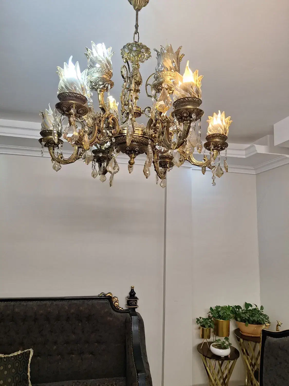 ۶شاخه برنز جنس برنج|لوستر و چراغ آویز|تهران, افسریه شمالی|دیوار