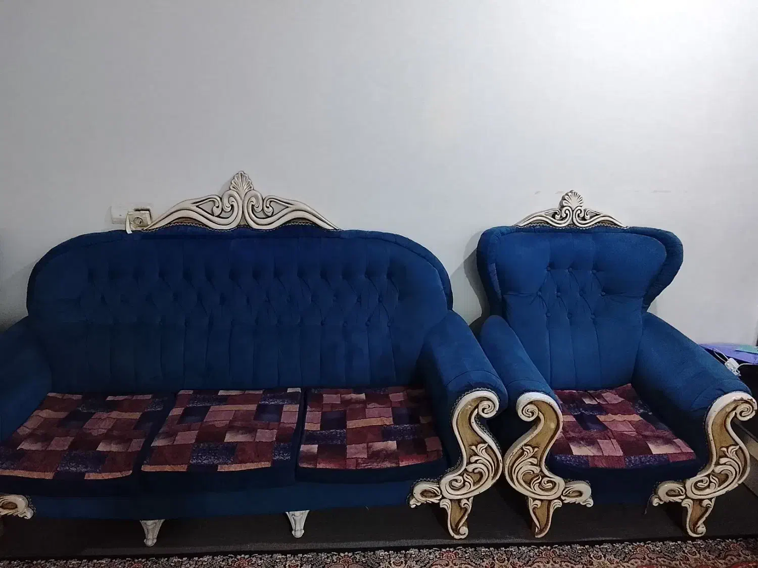 مبل سلطنتی با بهترین چوب محکم محکم|مبلمان خانگی و میز عسلی|اهواز, گلستان|دیوار