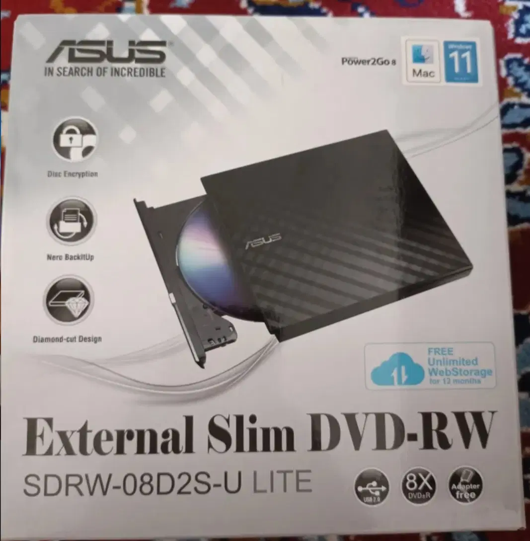 درایور DVD اکسترنال ایسوس مدل SDRW-08D2S-U Lite|قطعات و لوازم جانبی رایانه|تهران, قصر فیروزه ۲|دیوار