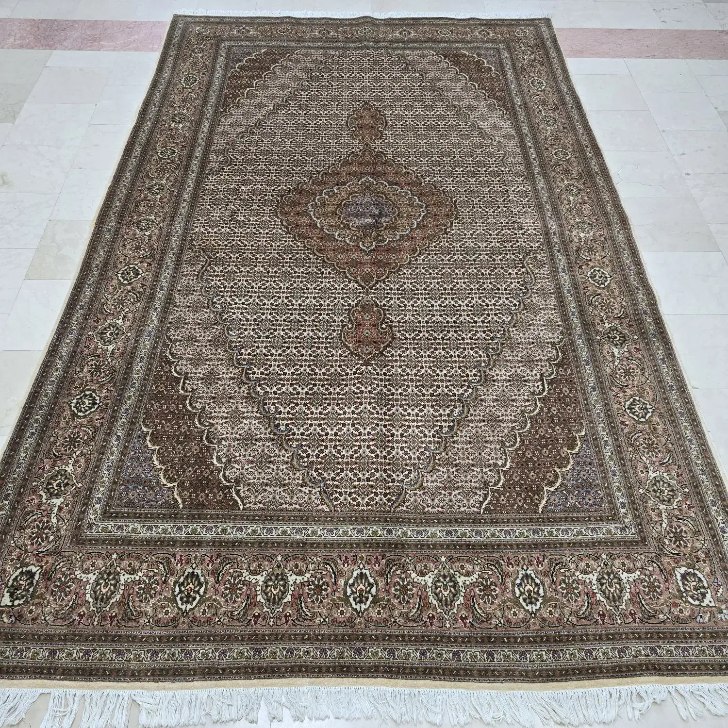 یکجفت۶متری دستباف ماهی تبریز ۴۰رج|فرش|تهران, دهونک|دیوار