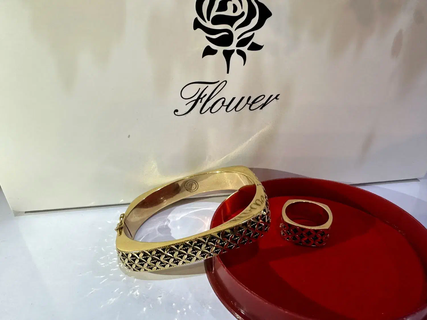 دستبند و انگشتر سیاه قلم|جواهرات|یاسوج, |دیوار