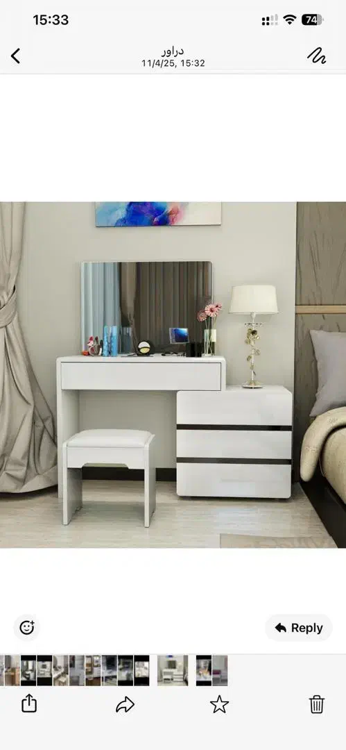 کمد ومیز آرایش ونوس|جاکفشی، کمد، دراور|رباط‌کریم, رباط‌کریم|دیوار