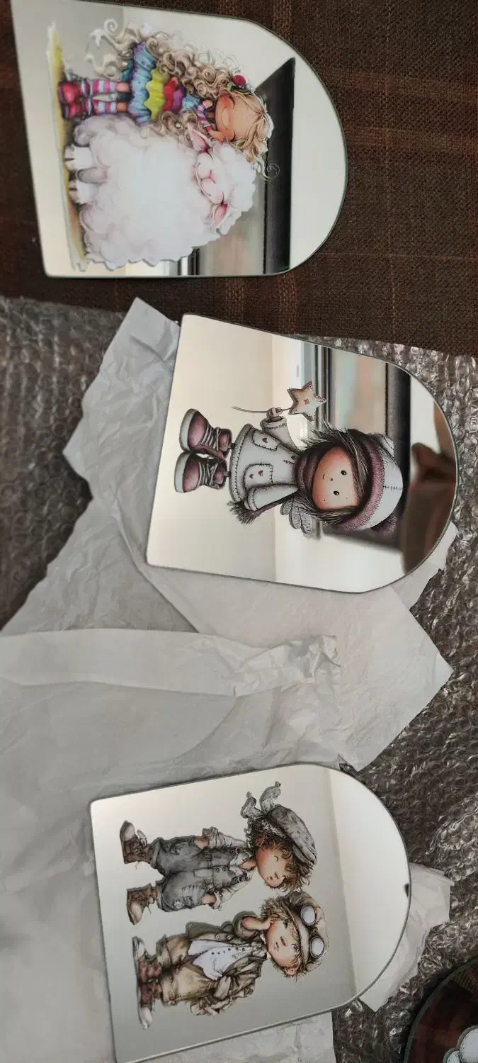 آینه رومیزی فانتزی|صنایع دستی و سایر لوازم تزئینی|ری, فیروزآبادی|دیوار