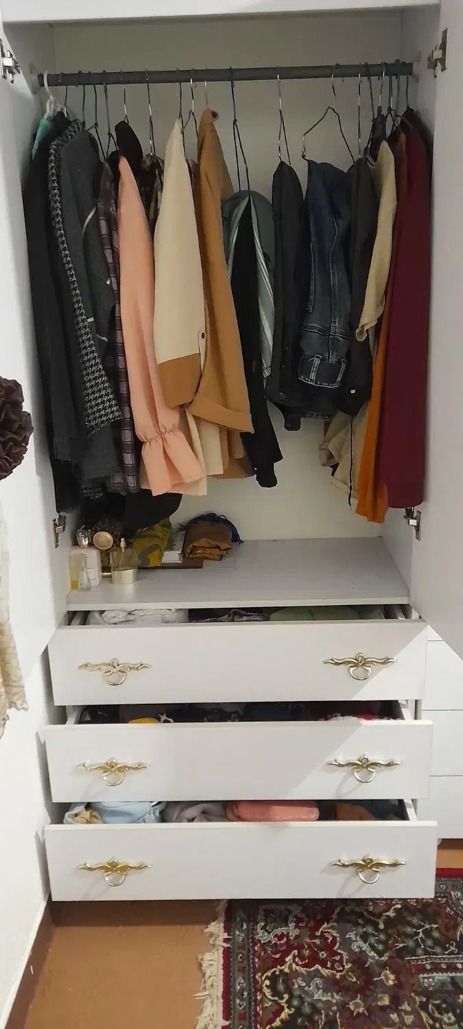 ۲ عدد کمد لباس کشو دار|جاکفشی، کمد، دراور|سمنان, |دیوار