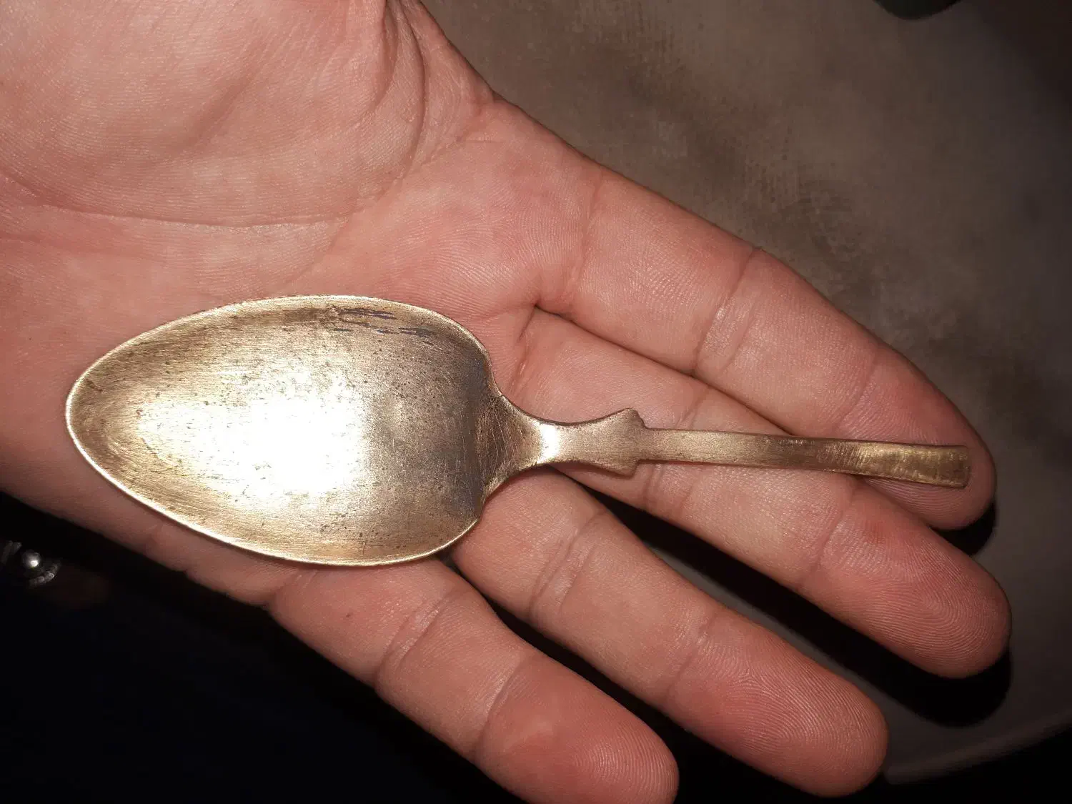 قاشق قدیمی برنجه|کلکسیون اشیاء عتیقه|جوانرود, |دیوار