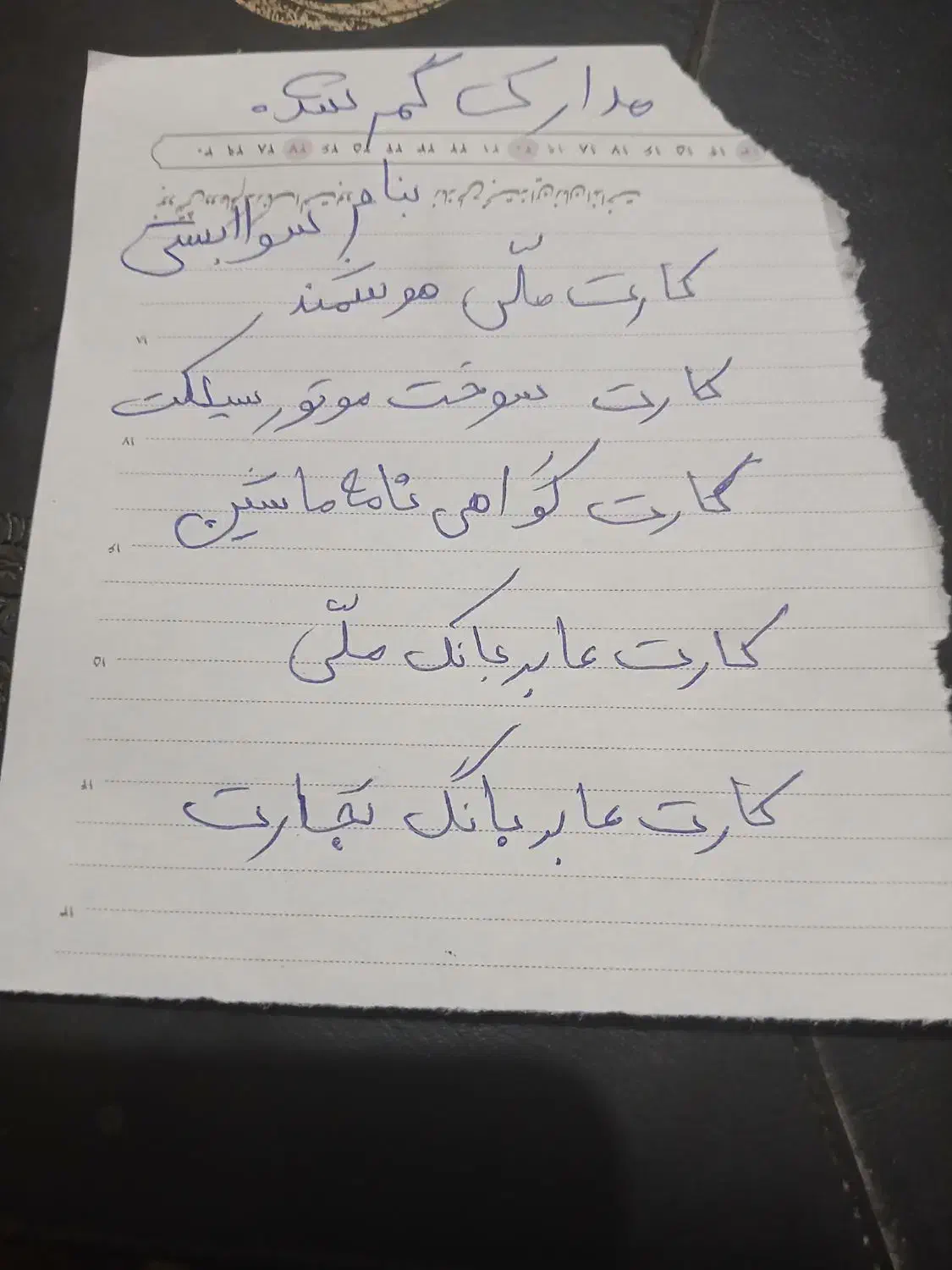 مدارک گم شده|اشیا|بیرجند, |دیوار