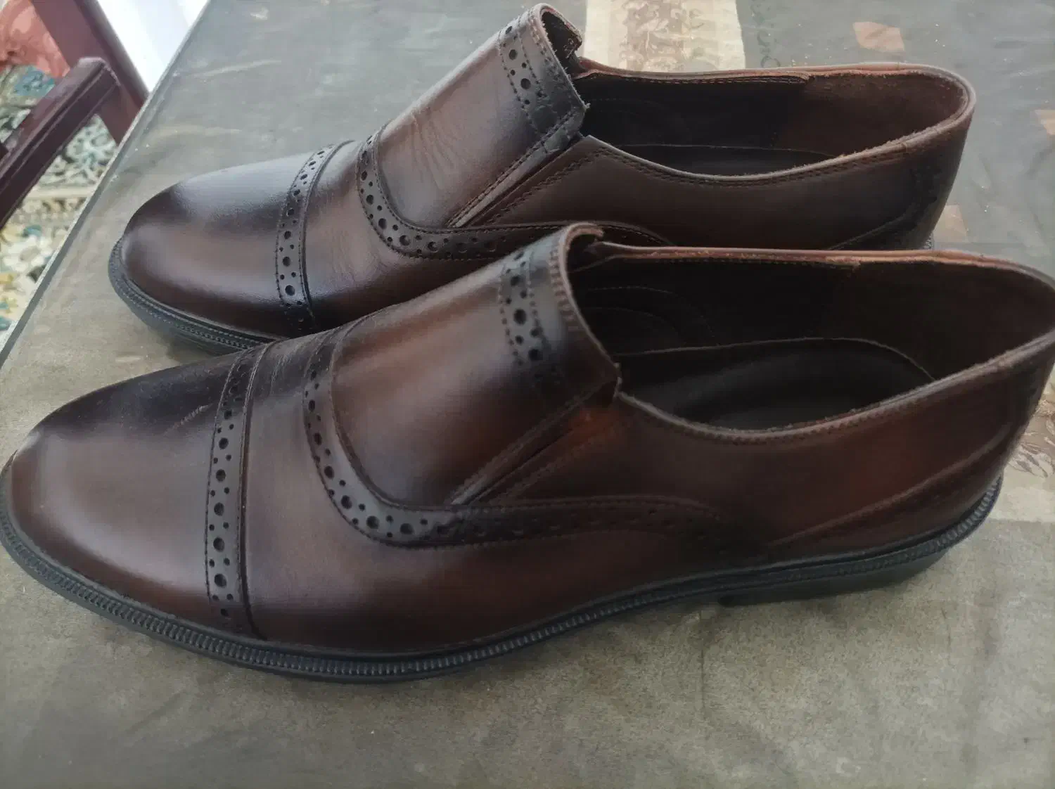فروش کفش چرم طبیعی|کیف، کفش، کمربند|آستانه سرا, |دیوار