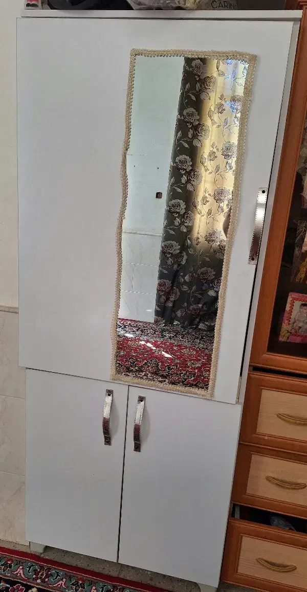 جا کفشی چوبی در حد نو|جاکفشی، کمد، دراور|آباده, |دیوار