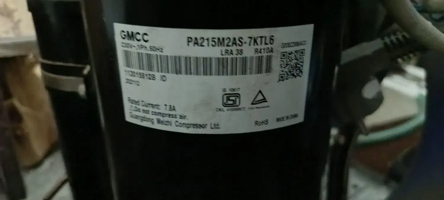 کمپرسور کولر گازی گاز ۴۱۰ فابریکی ایوولی|کولر گازی و فن‌کوئل|نسیم‌شهر, |دیوار