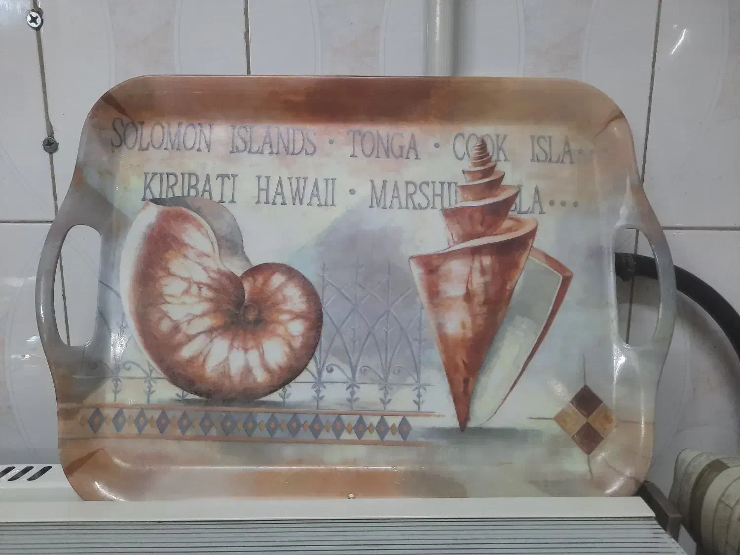 سری ۶ تایی لیوان و جالیوانی، با سینی طرح صدف.|ظروف سرو و پذیرایی|تهران, جیحون|دیوار