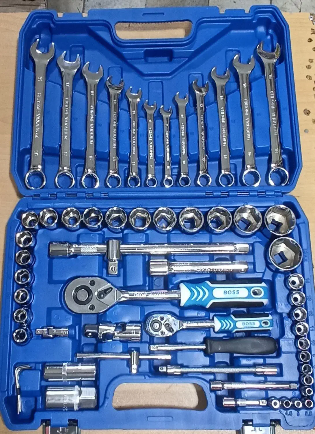 اچار و جعبه بکس ۶۱ پارچه جدید فرز انگشتی بادی|ابزارآلات|اصفهان, پوریای ولی|دیوار