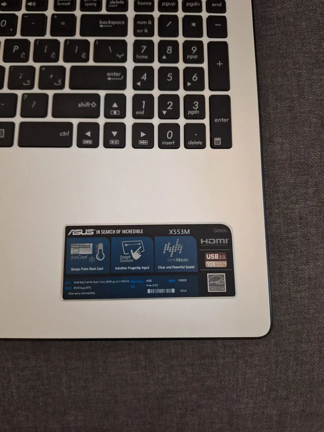 لپ تاپ ۱۵ اینچ ایسوس سالم مناسب دانشجو|رایانه همراه|تهران, هاشمی|دیوار