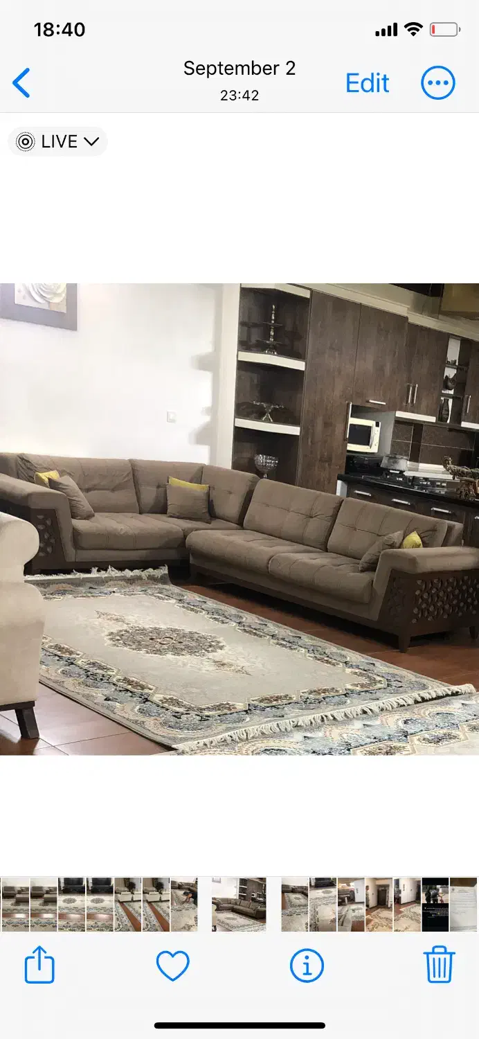 فرش ۶ متری در حد نو|فرش|رامیان, |دیوار