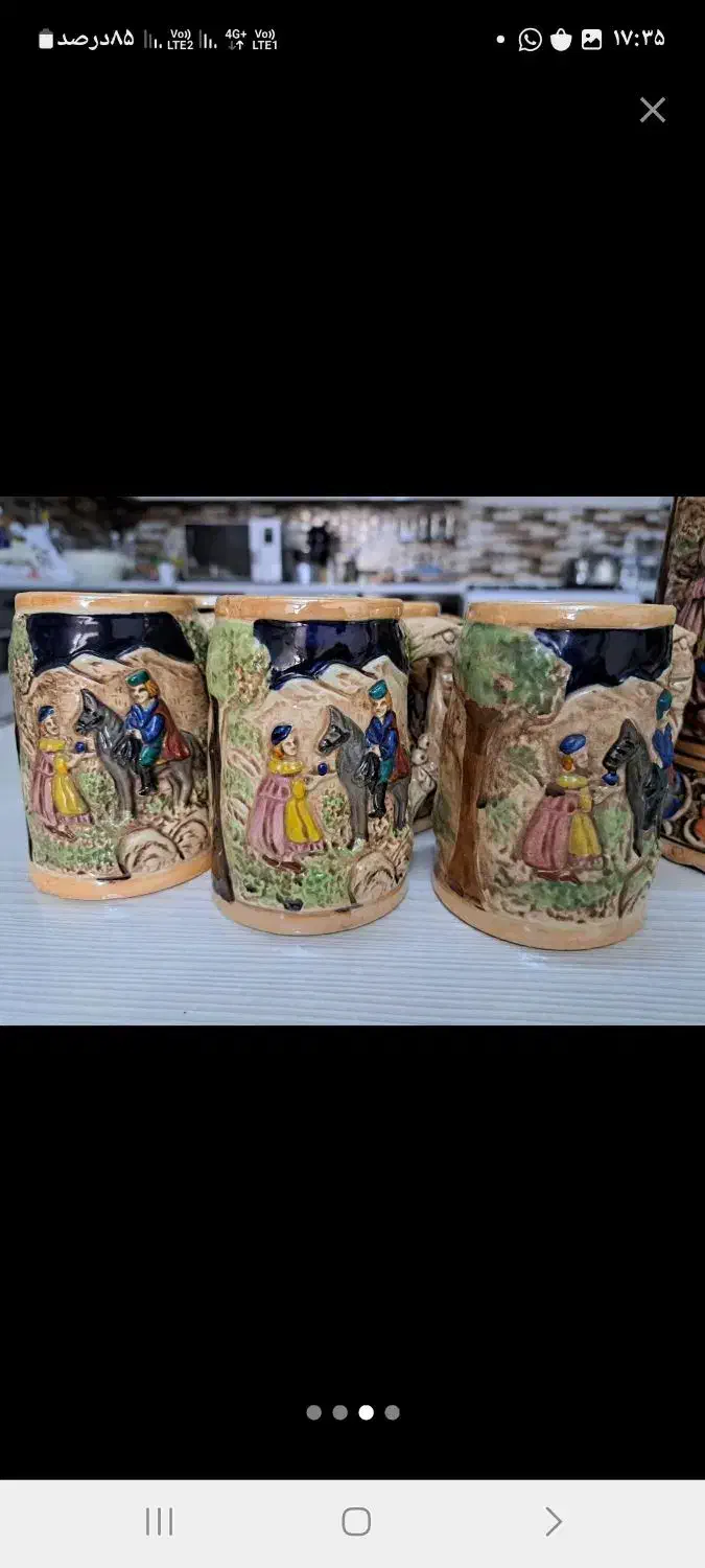 پارچ و لیوان قدیمی خارجی|صنایع دستی و سایر لوازم تزئینی|شاهینشهر, عطار|دیوار