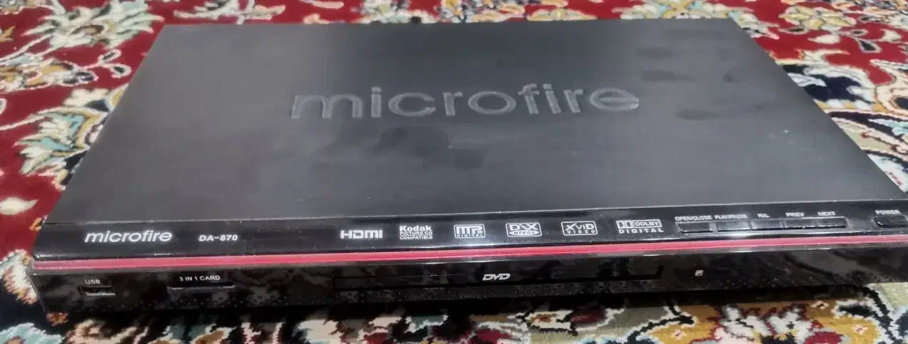 دستگاه پخش کننده دی وی دی میکروفایر تمیز و سالم|پخش‌کننده DVD و ویدیو|تهران, شهرک چیتگر|دیوار