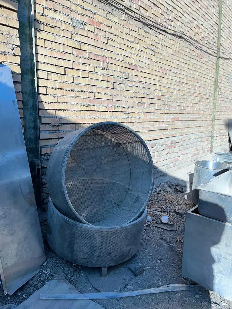 سه عدد ابکش بزرگ استیل توری   دو عدد لگن استیل|ظروف پخت‌وپز|چهاردانگه (تهران), |دیوار