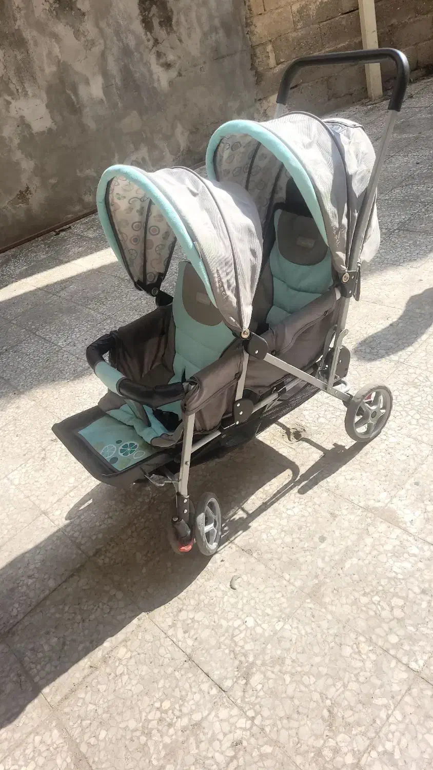 کالسکه دوقلوی خارجی فوق العاده در حد نو|کالسکه و لوازم جانبی|صومعهسرا, |دیوار