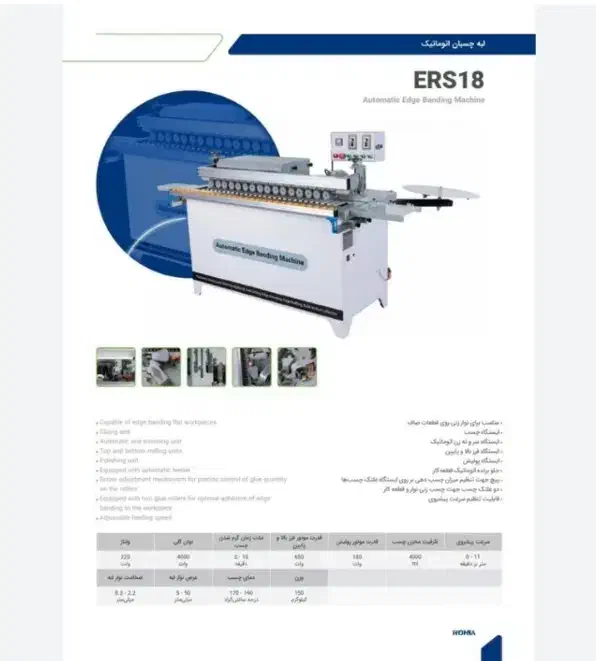 لبه چسبان رونیا کارگاهی|ماشینآلات صنعتی|شاهرود, |دیوار