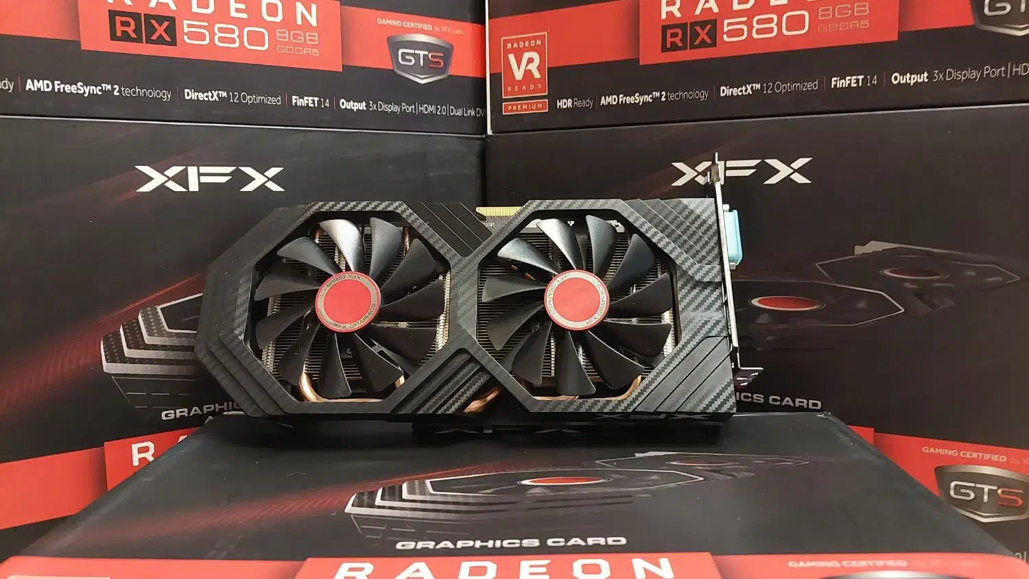 گرافیک ایکس اف ایکس مدل  RX580  8GB OC Plus|قطعات و لوازم جانبی رایانه|تبریز, |دیوار