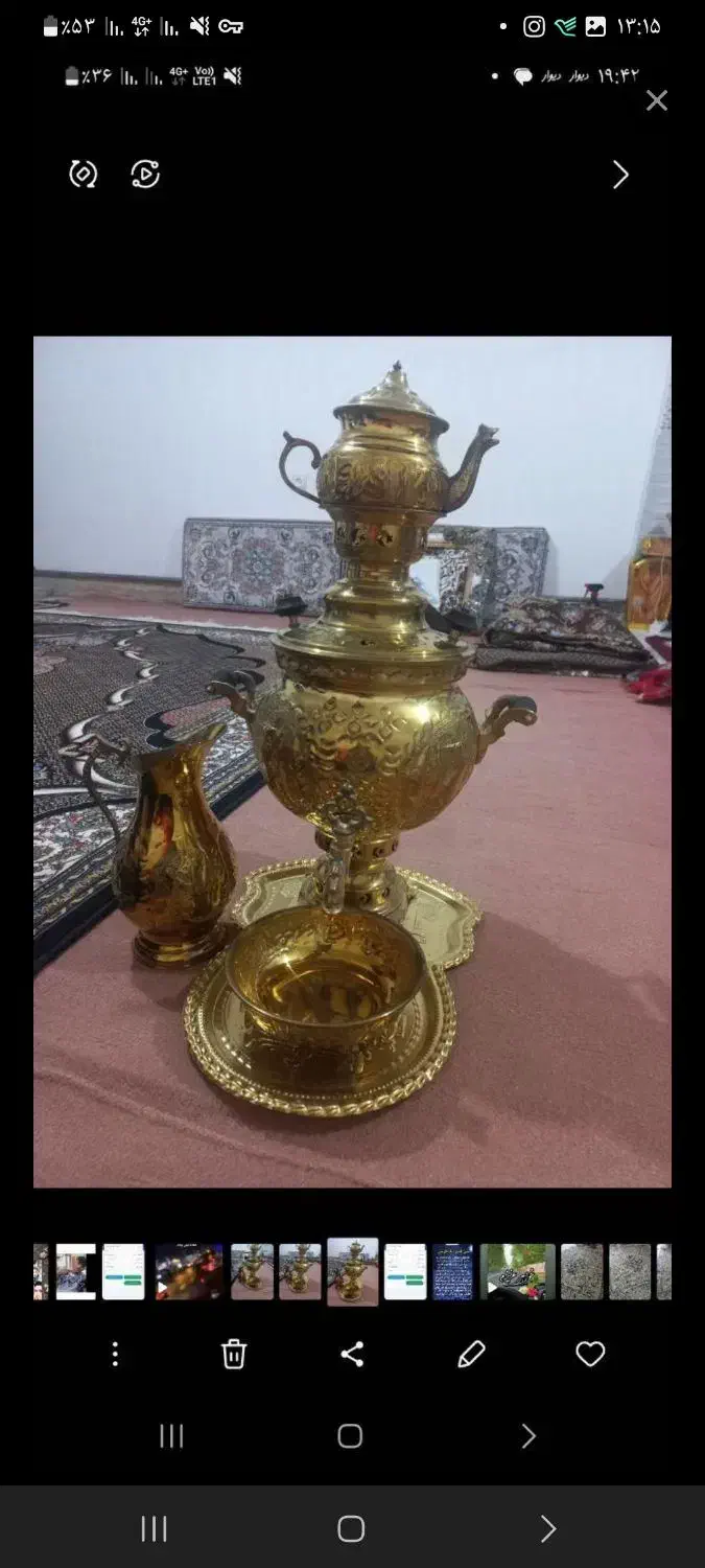 سماور برنز نو|سماور، چای‌ساز، قهوه‌ساز|اردبیل, |دیوار