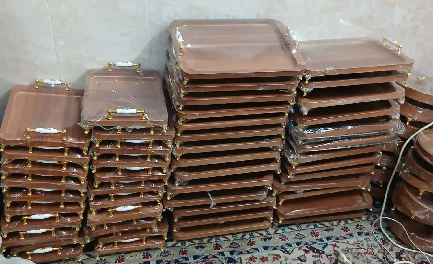 سینی چوبی|ظروف سرو و پذیرایی|قم, نیروگاه|دیوار