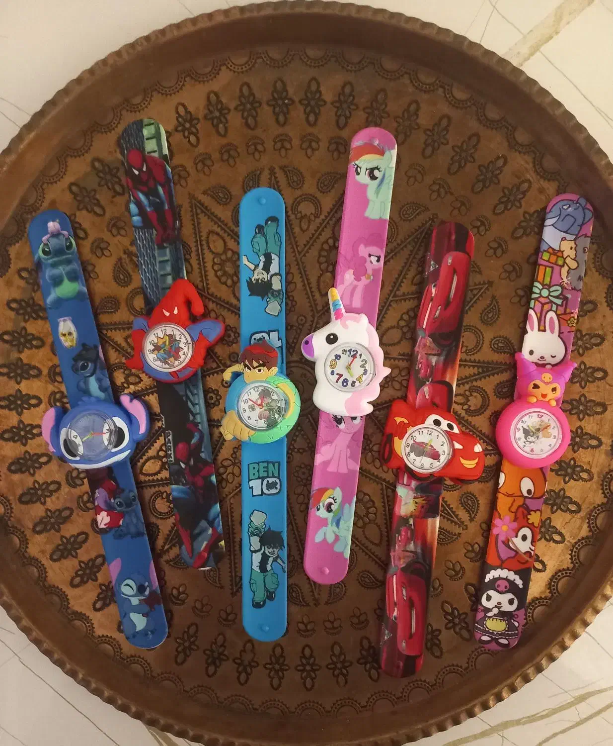 ساعت بچهگانه خطکشی با طرح کارتونی محبوب|اسباببازی|پیشوا, |دیوار