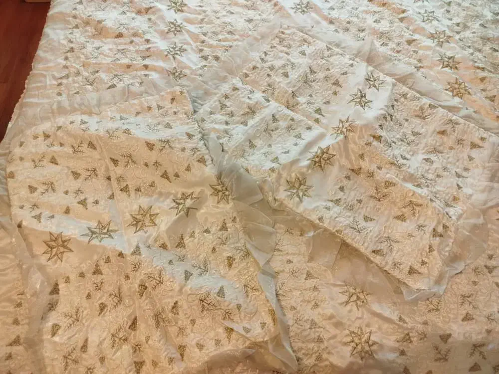 روتختی سه تیکه صدفی گلدوزی طلایی|سرویس روتختی|کرج, گوهردشت|دیوار