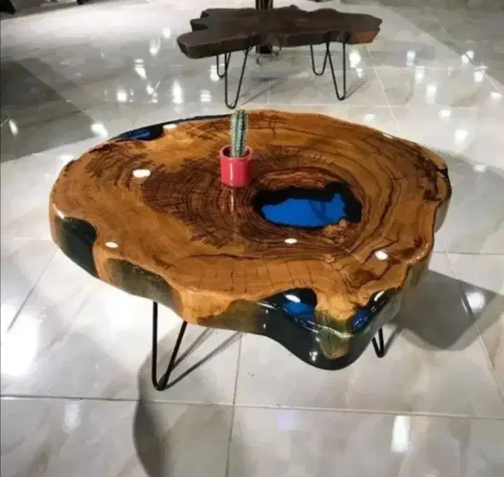 انواع میز روستیک ، رزینی (آپادانا)|مبلمان خانگی و میز عسلی|چناران, |دیوار