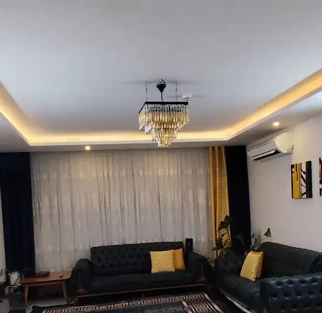 لوستر تسمه ای کریستالی مربع نونو|لوستر و چراغ آویز|مشهد, جاهد شهر|دیوار