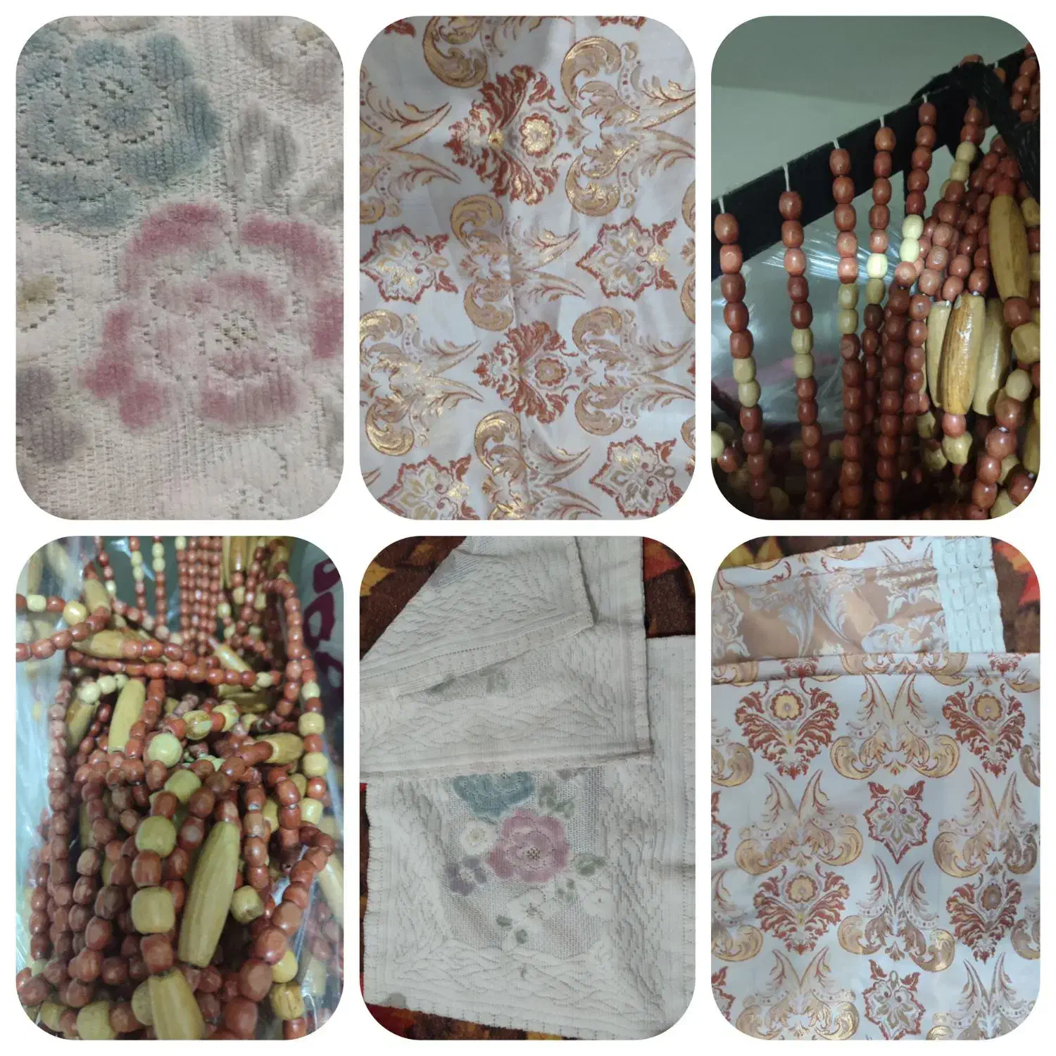 پرده|پرده، رانر، رومیزی|تهران, باغ خزانه|دیوار